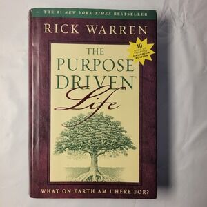 Zondervan The Purpose Driven Life Hardcover Rick Warren Christian Spiritual Book